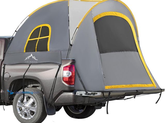 Lot 49-3527424 - Pickup Truck Tent, Waterproof PU2000mm Double Layer for FT Truck Bed, Portable Bed Tent for Camping ...