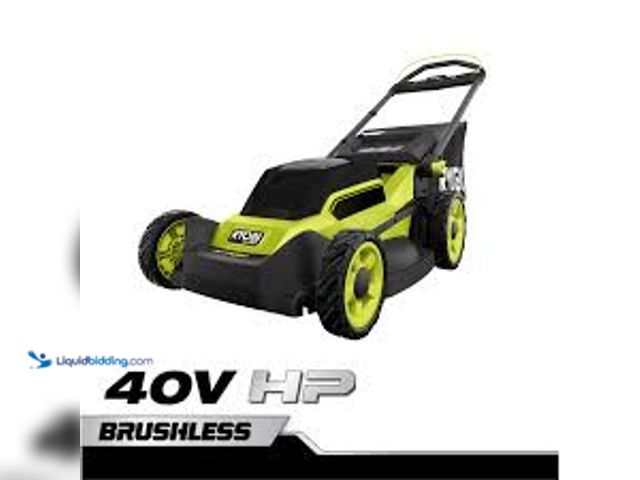 Lot 49-5459628 - RYOBI 40V HP Brushless 20 in. Cordless Battery Walk Behind Push Lawn Mower with 6.0 Ah Battery and C...