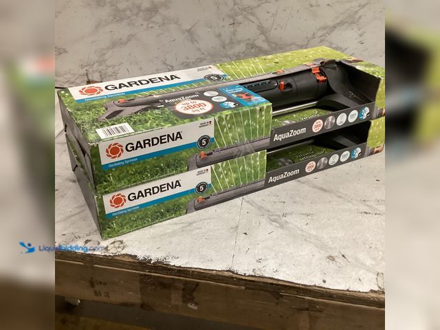 Lot 49-3564326 - Aquazoom Oscillating Sprinkler 3900 Sq. Ft - Great for Large Yards Unused 2pk
