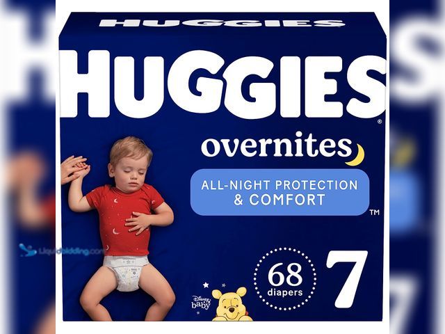 Lot 49-1570254 - (68-Count) Huggies Overnites Nighttime Baby Diapers -Size 7, Model # 94793973, Unused (Two 34-packs/...