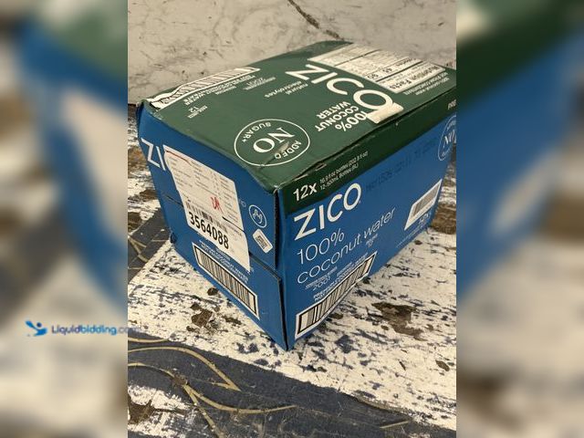 Lot 49-3564088 - Zico® Natural Coconut Water, 16.9 Oz, Case Of 12 New