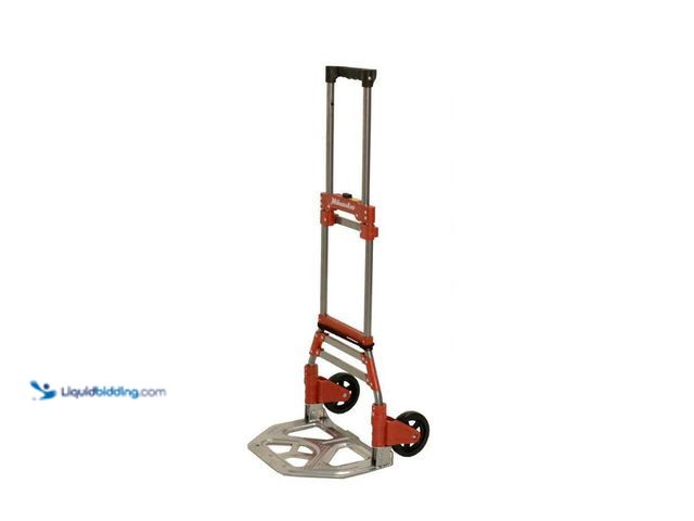 Lot 49-3564450 - Milwaukee
150 lbs. Convertible Fold-Up Steel Hand Truck with One 60 in. Bungee Cord. Model # 73777....