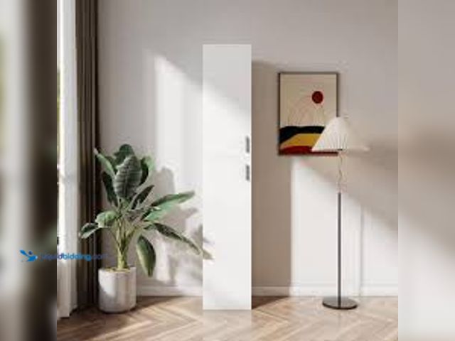 Lot 49-5415382 - 13.78 in. W x 11.5 in. D x 74.8 in. H White Tall Freestanding Storage Linen Cabinet with Adjustable ...