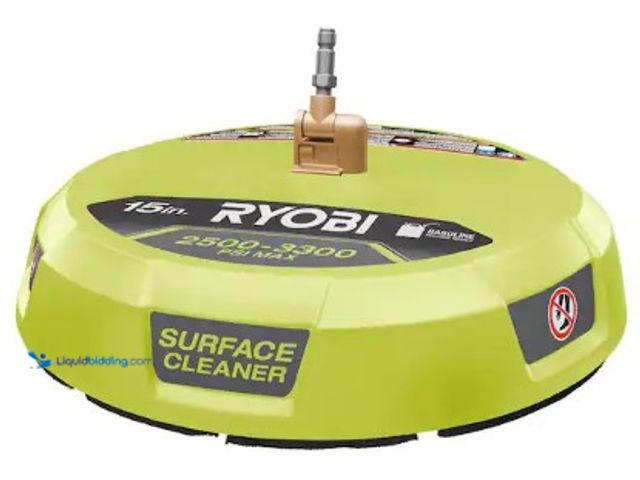 Lot 49-2022695 - RYOBI 15 in. 3300 PSI Surface Cleaner for Gas Pressure Washer, Model # RY31SC01, MSRP $69.97, Slight...