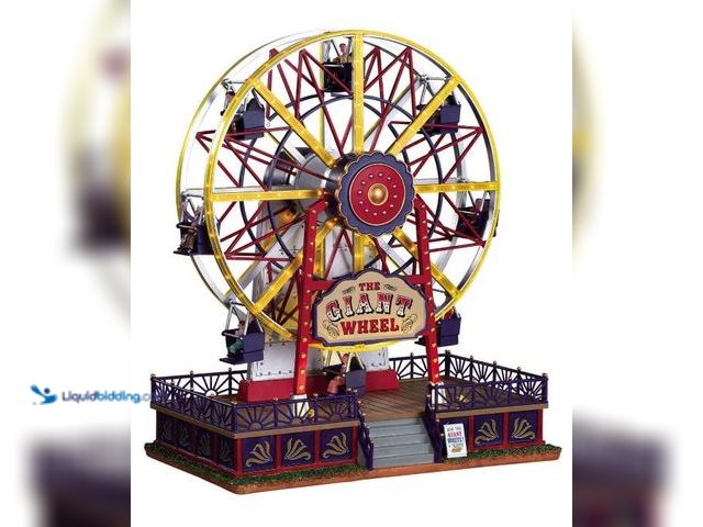 Lot 49-3432075 - Lemax The Giant Wheel, with 4.5V Adaptor #94482, Model # B07RL3VVGP, Slightly used, Works.  Ref#CRS0...