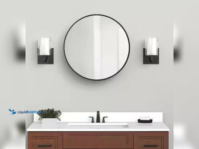 Lot 49-5574118 - Glacier Bay
23.6 in. W x 23.6 in. H Round Matte Black Medicine Cabinet with Mirror. Store SKU # 101...