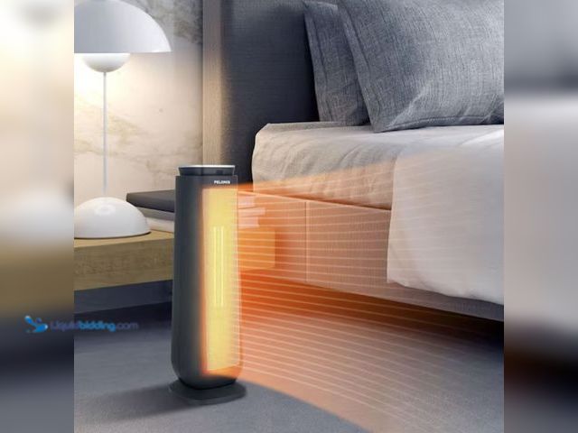 Lot 49-2001532 - Pelonis 1500-Watt 23 in. Digital Tower Indoor Ceramic Heater Quiet Operation w/ Safety Overheat Prot...