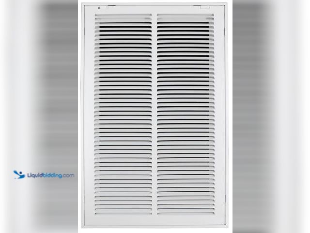 Lot 49-5436472 - 16"W x 25"H [Duct Opening Size] Steel Return Air Filter Grille - Removable Face/Door for 1 inch Filt...
