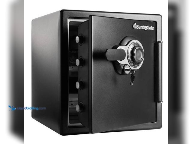 Lot 49-5454083 - SentrySafe
1.2 cu. ft. Fireproof & Waterproof Safe with Dial Combination Lock and Dual Key. Item is...