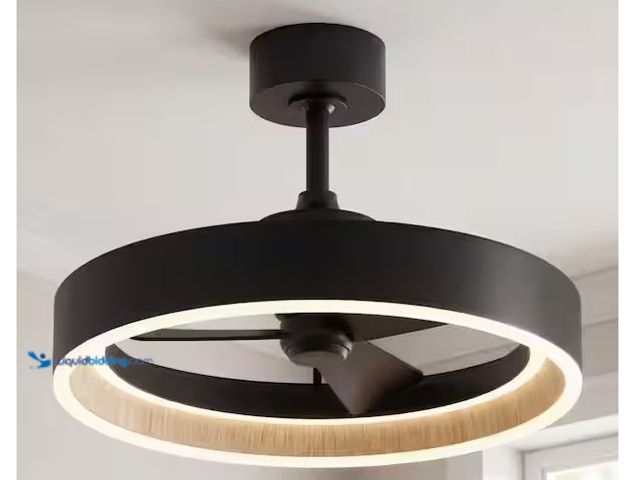 Lot 49-5573392 - Artika
Alton 18.7 in. Black and Wood Downrod Mount Fandelier 8-Step CCT Ceiling Fan with Integrated...