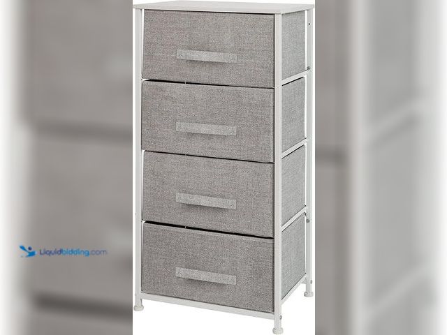 Lot 49-3531714 - Flash Furniture Harris 4-Drawer Storage Chest of Drawers, Modern Bedroom Dresser with 4 Easy Pull Fa...