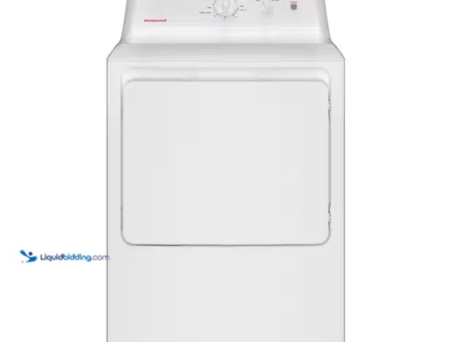 Lot 49-1574846 - Hotpoint 6.2 cu. ft. Vented Electric Dryer in White with Auto Dry, 26.75 in. Depth Allows for Flexib...