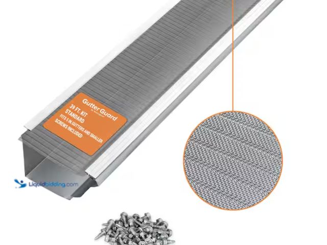 Lot 49-2000428 - Approx. (27) ft. of Gutter Guard by Gutterglove 3 ft. L x 5.5 in. W Stainless Steel Micro-Mesh Gutte...