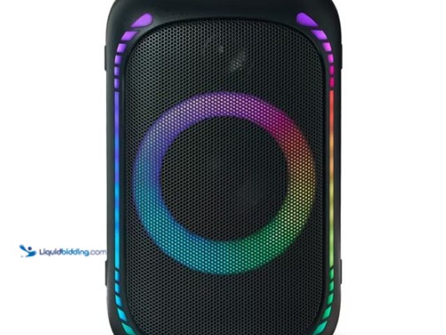 Lot 49-5541796 - onn Medium Party Speaker Gen. 2, 15.08" (powers on) (scuffs and scratches) Used