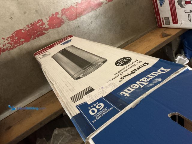 Lot 49-3540066 - Duravent Duraplus 36" Chimney Pipe Length Stainless Steel 6" (dented)  Unused