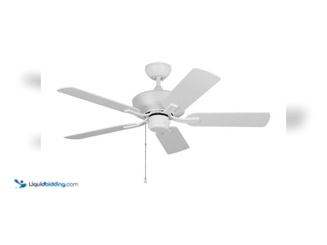 Lot 49-5440119 - Generation Lighting
Linden 44 in. Transitional Wet Rated Outdoor White Ceiling Fan with White Blade...