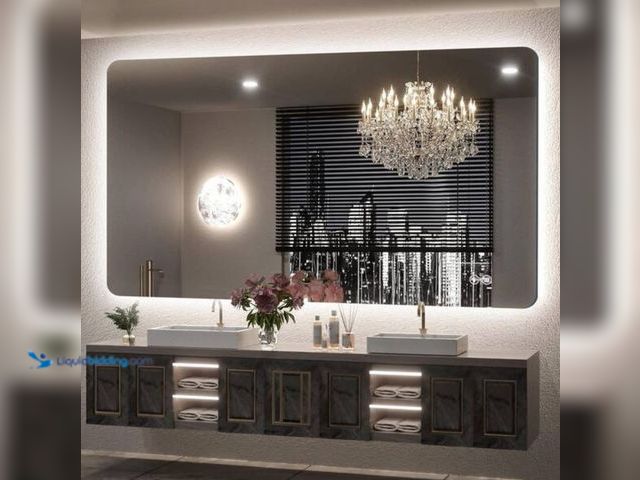 Lot 49-2006624 - Unbranded 36 in. W x 60 in. H Rectangular Frameless LED Adjustable Backlit Anti-Fog Wall Mirror Bath...