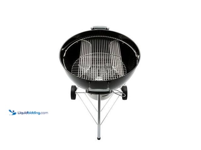 Lot 49-5554264 - Weber Original Kettle Premium 22 in. Charcoal Grill in Black with Built-In Thermometer Model # 14401...