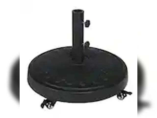 Lot 49-5433640 - StyleWell
50 lbs. Concrete and Resin Patio Umbrella Base in Black. Item is Used, scuffs and scratch...