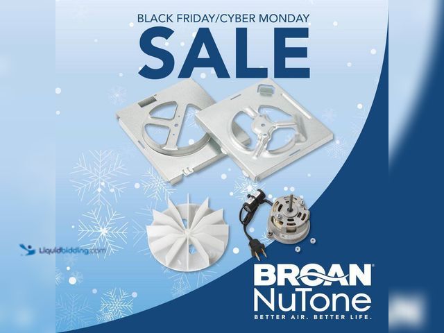 Lot 49-3531013 - Broan-NuTone
Replacement Motor Wheel 70 CFM (attachments included) Used