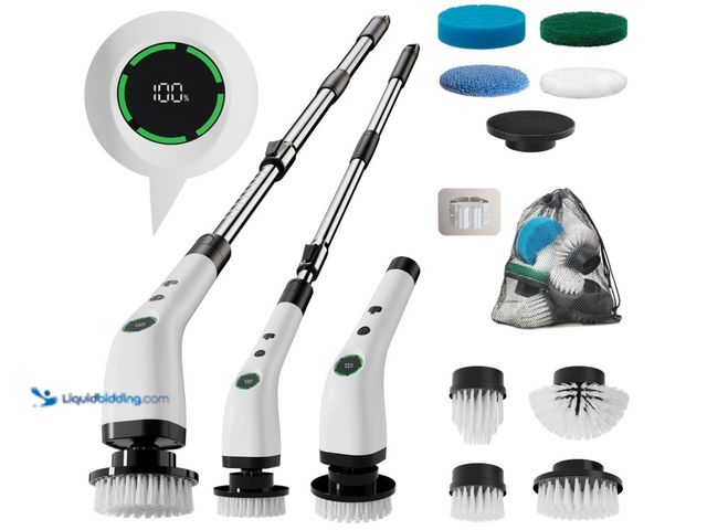 Lot 49-1566960 - Swyprrix Electric Bathroom Cleaning Brush, Cordless Spin Scrubber Full Body Waterproof IPX7 with Adj...