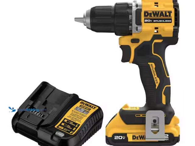 Lot 49-2005595 - DEWALT Atomic 20V Lithium-Ion Cordless Compact 1/2 in. Drill/Driver Kit with 2.0Ah Battery and Charg...