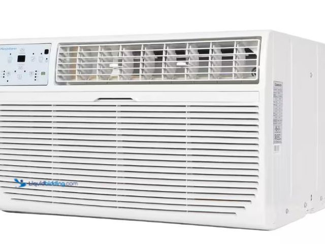 Lot 49-5426462 - Keystone 10,000 BTU 230V Through-The-Wall AC 10,600 BTU Supplemental Heat Remote Sleep Mode 24H Time...