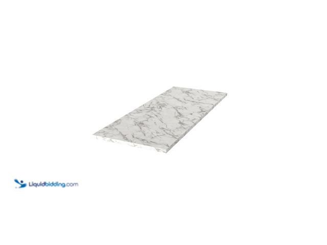 Lot 49-5408415 - Hampton Bay 4 ft. L x 1-1/2 in . T Configurable Laminate Countertop in Matte Marmo Eracle with Squar...