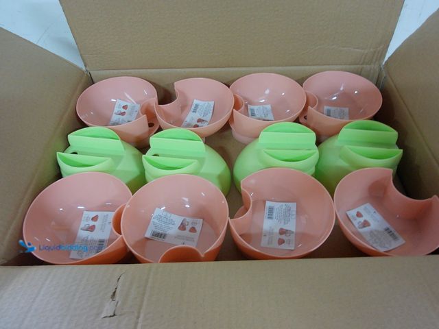 Lot 49-1624298 - Lot of (24) Target Bullseye Multicolored Plastic Snack Cups for Tumbler Bottles in 2 Different Style...