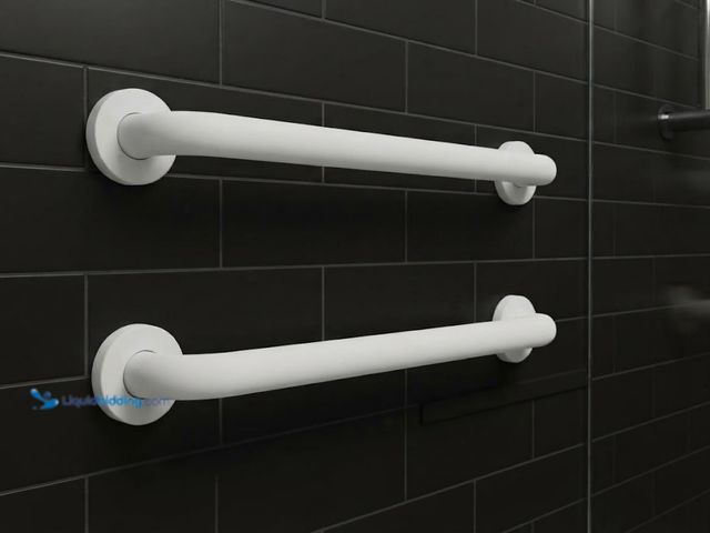 Lot 49-1637944 - (2-PK) MOEN Home Care 24 in. x 1-1/4 in. Grab Bar with SecureMount in White, Concealed Screw Design,...