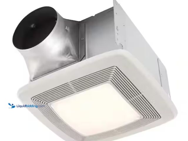 Lot 49-2000230 - Broan-NuTone QT Series Quiet 130 CFM Ceiling Bathroom Exhaust Fan with Light and Night Light, 1.5 So...