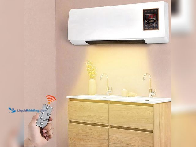 Lot 49-5433712 - Generic 2 In1 Mini Wall Mounted Smart Cooling And Heating Air Conditioner Fan, With Remote Control, ...