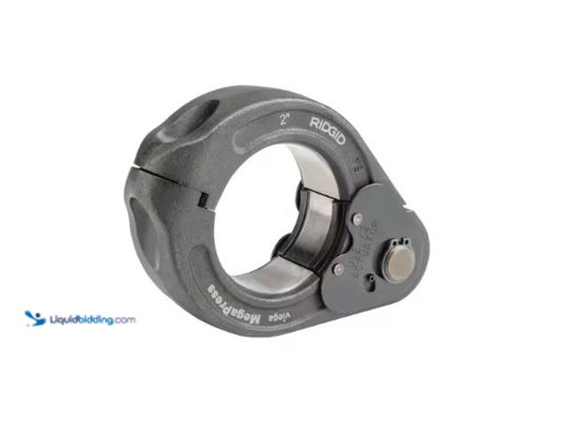 Lot 49-1601418 - RIDGID 2 in. Pipe Mega Press Ring for Standard Press Tools Model # 37983, MSRP:$672.94, Slightly Use...