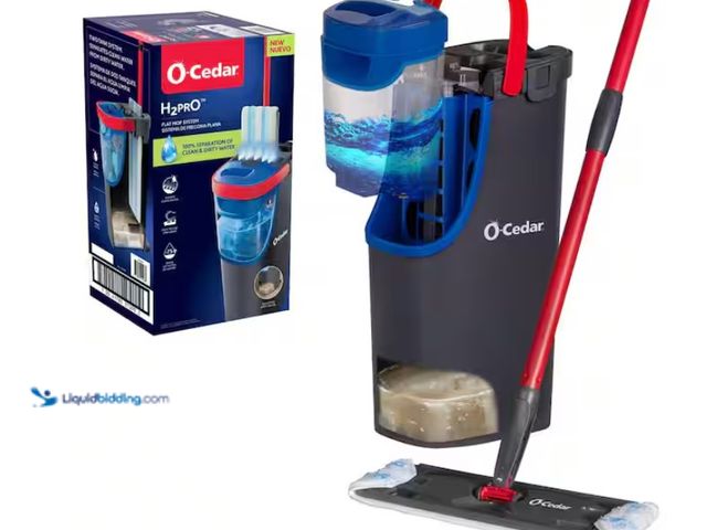 Lot 49-1547716 - O-Cedar H2prO Microfiber Flat Mop System, Model # 175765, New.  Ref#AHDPA-1023