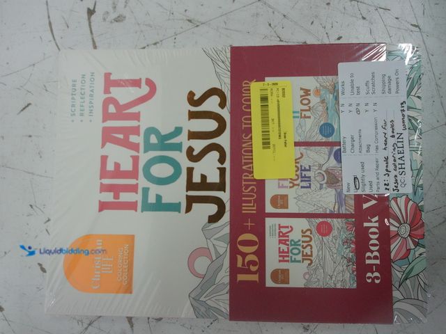 Lot 49-1625839 - Christian Life Coloring Collection Heart for Jesus 3-Book Value Adult Coloring, Model # 117048538485...