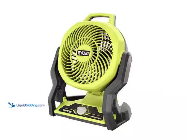 Lot 49-2005730 - RYOBI ONE+ 18V Cordless Hybrid WHISPER SERIES 7-1/2 in. Fan (Tool Only), Model # PCL811B, Slightly u...
