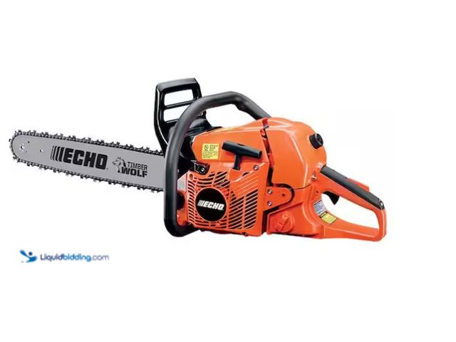 Lot 49-1575796 - ECHO 20 in. 59.8 cc Gas 2-Stroke Rear Handle Timber Wolf Chainsaw, Model # CS-590-20, Unused, Unable...