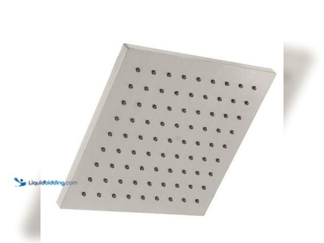Lot 49-5559627 - Glacier Bay Modern 1-Spray Pattern 8 in. Single Wall Mount Fixed Rain Shower Head in Brushed Nickel....