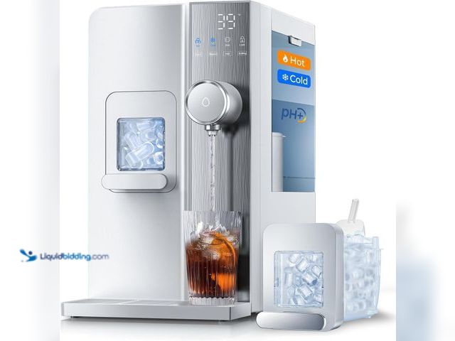 Lot 49-5437197 - Ice Maker Water Filter Dispenser, 3 in1 Countertop Instant Hot & Cold Water -7 Stage Purification wi...