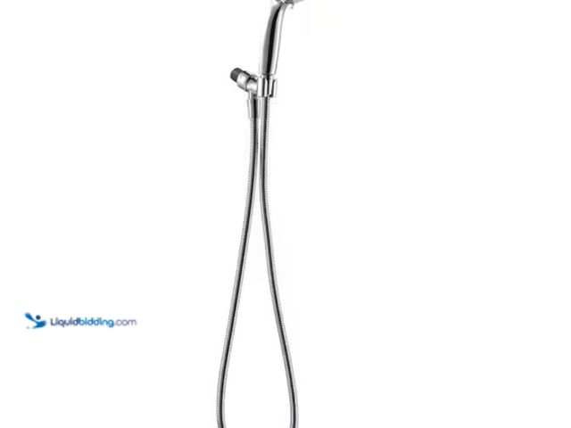 Lot 49-3613803 - Glacier Bay Massaging 6-Spray Wall Mounted Handheld Shower Head 1.8 GPM in Chrome with 60 in. Hose, ...