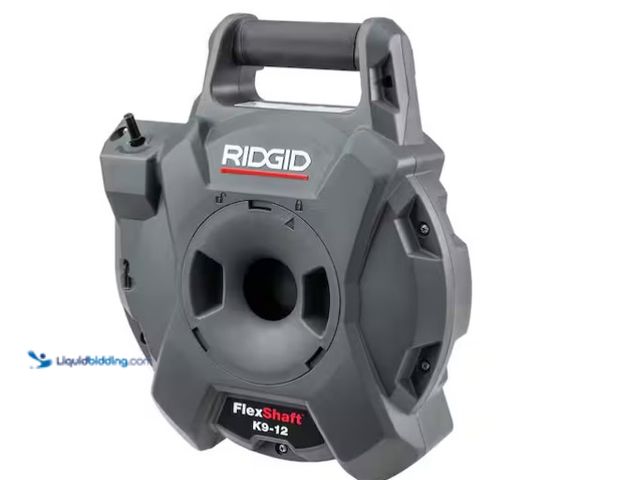 Lot 49-1575874 - RIDGID K9-12 Flex Shaft Wall-to-Wall Drain Cleaner, 1/4 in. x 30 ft. Cleans 1-1/4 in. to 2 in. Pipes...