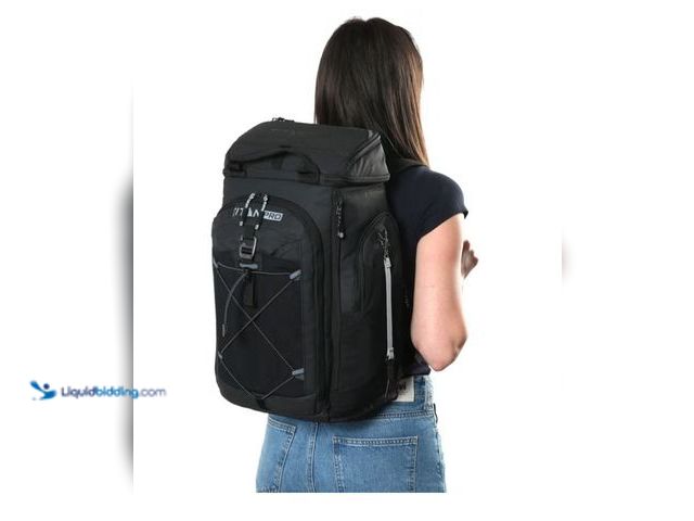 Lot 49-5552799 - Titan PRO 26-Can Backpack Cooler 5 Compartments with 2 Ice Packs Black NWT. Item 2035703 | Model 100...