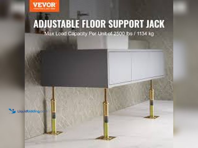 Lot 49-5448875 - VEVOR House Floor Jacks, 4 Pack, 11.6 -16 in. Height Range, 2500 lbs. Max Load Capacity Per Unit, Ad...