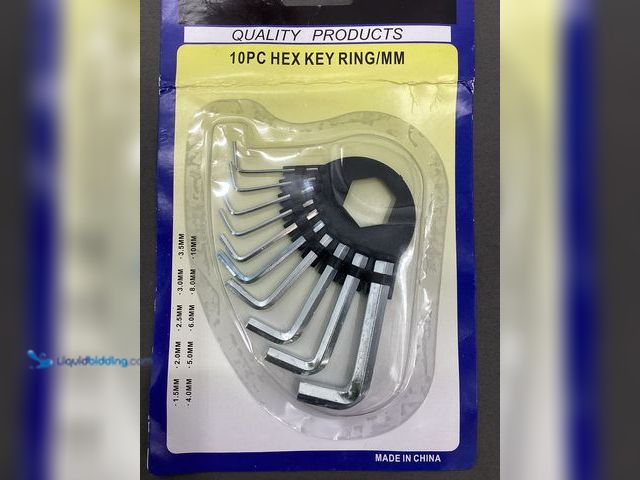 Lot 49-910860 - New Quality products 10 piece hex key ring.