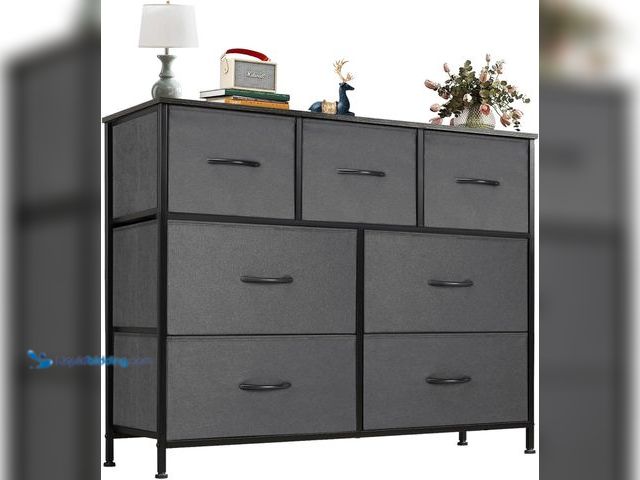 Lot 49-5459482 - OLIXIS Dresser for Bedroom with 7 Drawers, Wide Fabric Dresser for Storage and Organization, Bedroom...