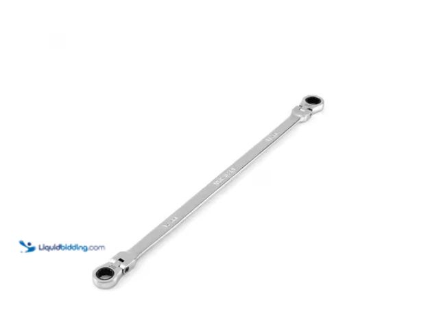 Lot 49-1548647 - TEKTON 12 mm x 14 mm Long Flex 12-Point Ratcheting Box End Wrench, Model # WRB36412, Unused, Tested ...