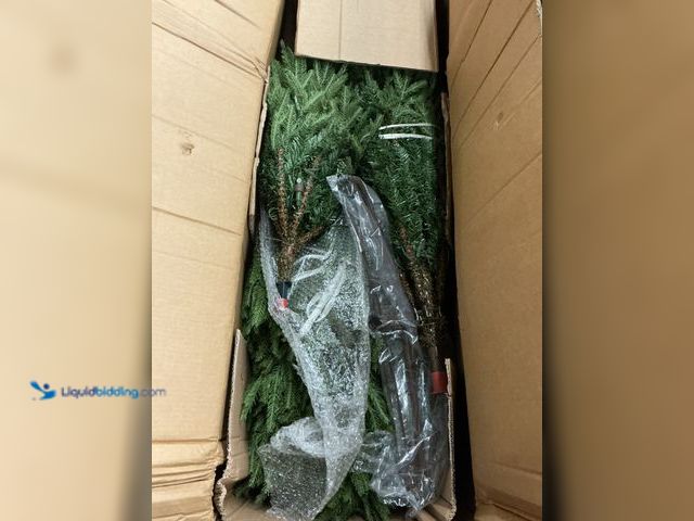 Lot 49-3528444 - National Tree Company Pre-Lit 'Feel Real' Artificial Full Christmas Tree, Green, Frasier Grande, Dua...