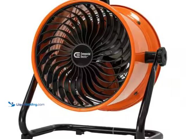 Lot 49-3473057 - Commercial Electric 10 in. 3-Speed High Velocity Turbo Fan, Model # SFD-250B, Slightly used, Tested ...