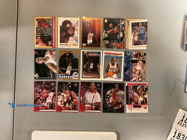 Lot 49-1830582 - COLLECTIBLE AMAZING LOT OF 15 VARIOUS MICHAEL JORDAN BASKETBALL CARDS INCLUDING UPPER DECK TRIBUTE, ...