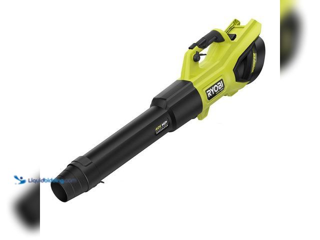 Lot 49-5453271 - RYOBI 40V HP Brushless Whisper Series 190 MPH 730 CFM Cordless Battery Jet Fan Leaf Blower. [Model #...